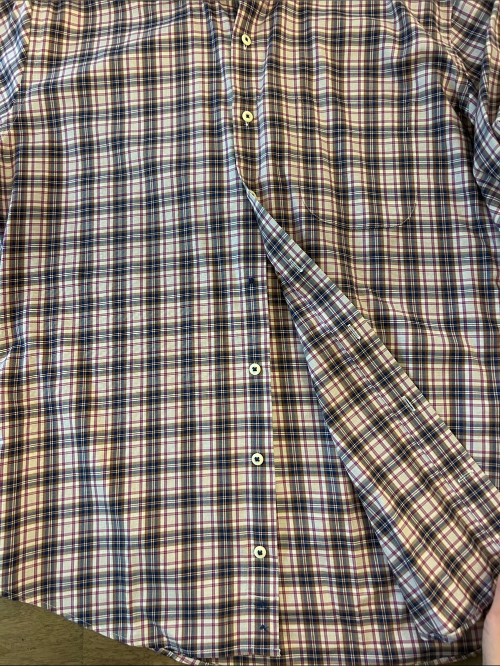 Peter Millar Men's Plaid Button-Down Shirt Size L - Picture 3 of 5